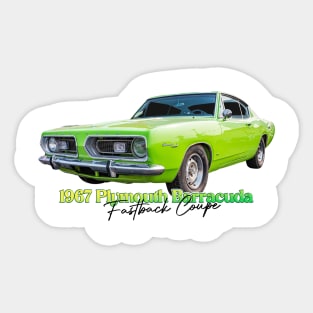 1967 Plymouth Barracuda Fastback Coupe Sticker